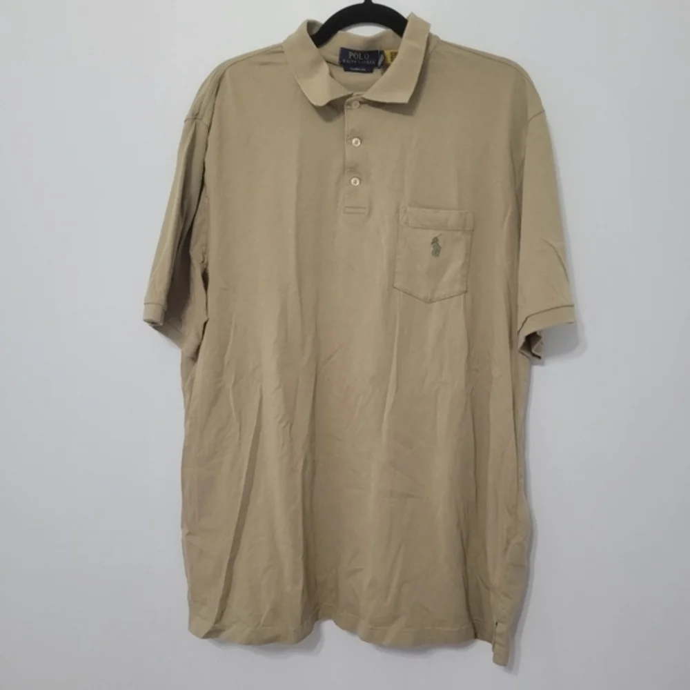 Polo‎ Ralph Lauren Classic Fit Garment-Dyed Polo Shirt Men's Sz XL Preppy Cotton
